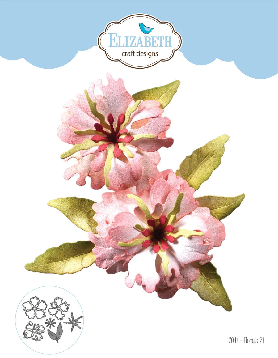 Elizabeth Craft Designs Florals 21 stempelset